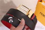 AAA Replica Cheap Fendi Reversible Belt - Red And Black Leather